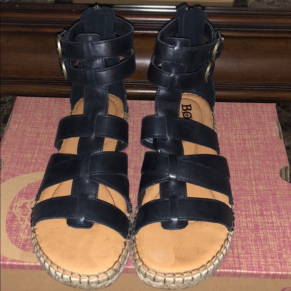 womens black leather gladiator sandals